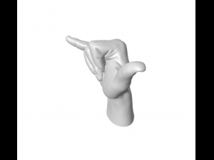 The shaka sign - hand hang loose - Yo Brother 3D Baskı Modeli
