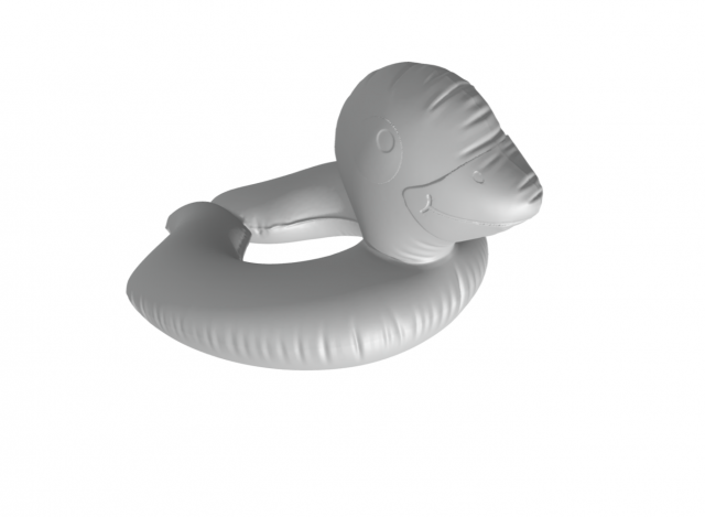 Duck inflatable - papera - sea beach Modelo 3D .c4d .max .obj .3ds .fbx .stl .blend 
