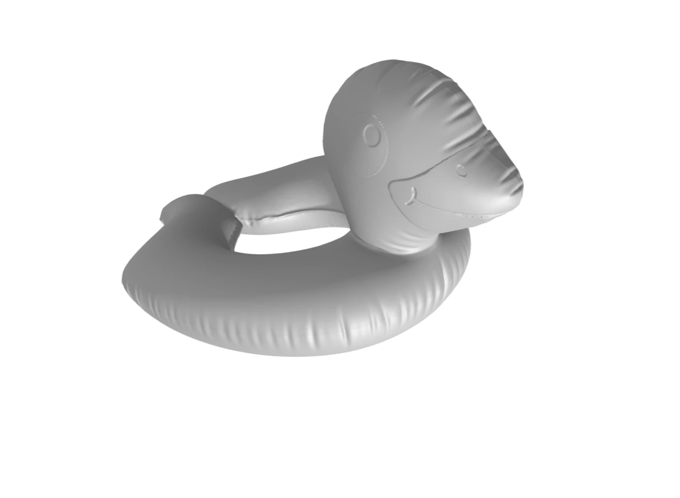 Duck inflatable - papera - sea beach 3D Model .c4d .max .obj .3ds .fbx .stl .blend 
