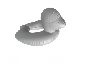 Duck inflatable - papera - sea beach 3D Model