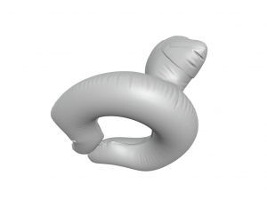 Duck inflatable - papera - sea beach Modelo 3D