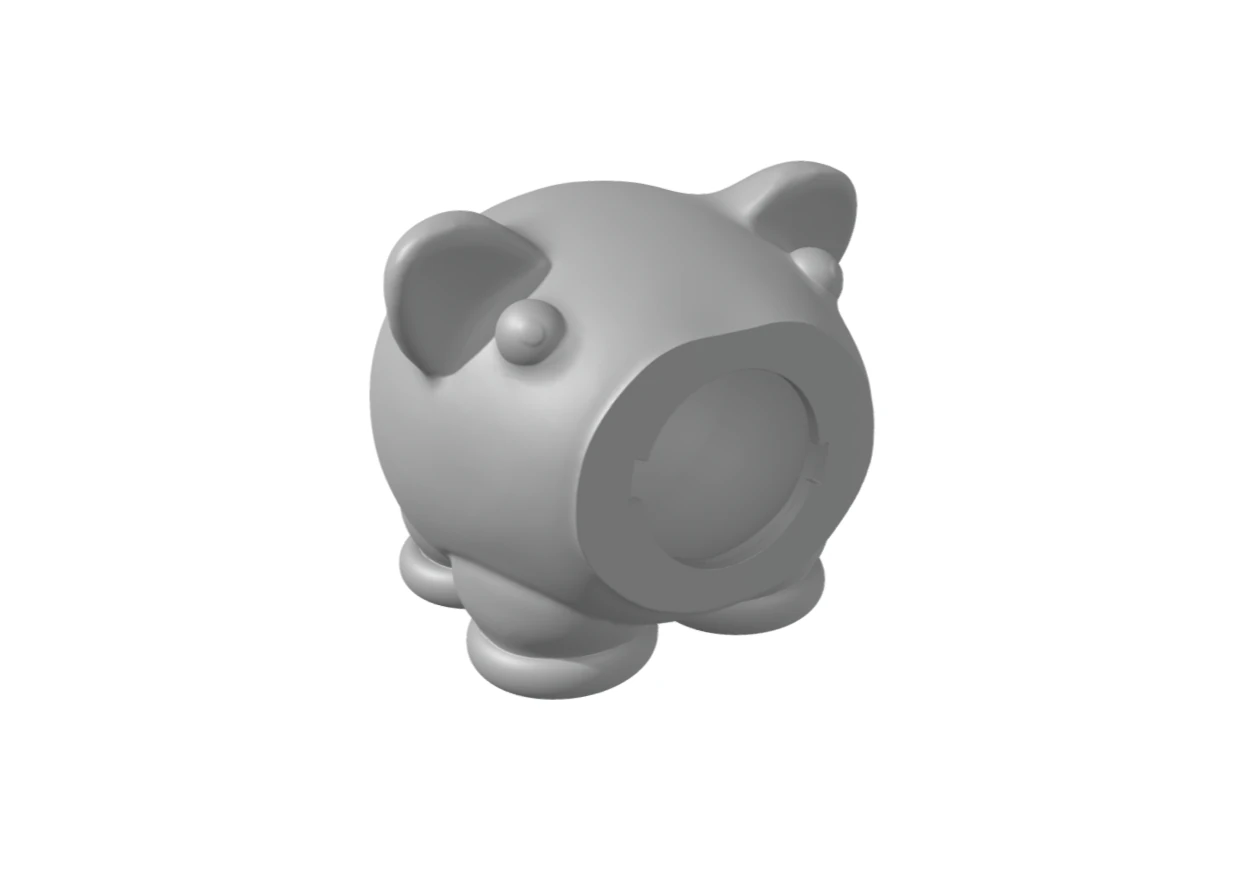 Piggy Bank - pig - money box 3D Print Model .c4d .max .obj .3ds .fbx .stl .blend 