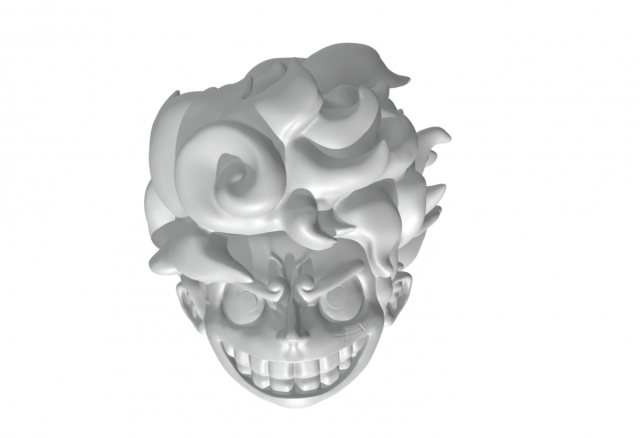 Head Luffy gear 5 One Piece keychain 3D-Druckmodell .c4d .max .obj .3ds .fbx .stl .blend 