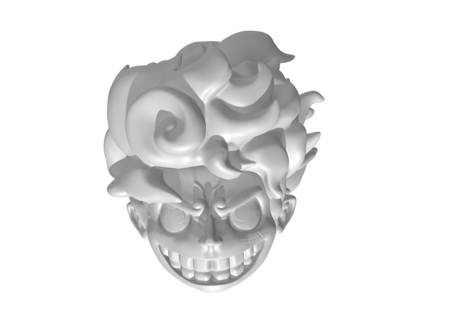 Head Luffy gear 5 One Piece keychain 3D Print Model .c4d .max .obj .3ds .fbx .stl .blend 