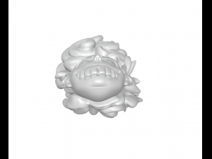 Head Luffy gear 5 One Piece keychain 3D-Druckmodell