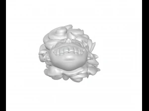 Head Luffy gear 5 One Piece keychain 3D Print Model