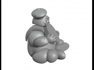 Marshmallow Man Stay Puft gost busters 3D Baskı Modeli