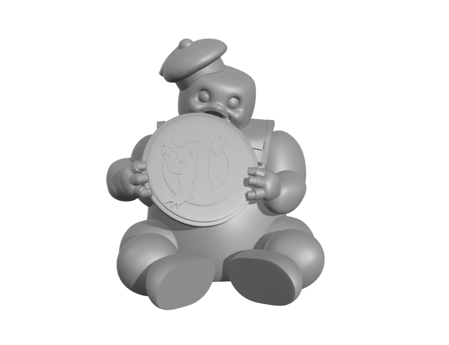 Marshmallow Man Stay Puft gost busters 3D Print Model .c4d .max .obj .3ds .fbx .stl .blend 