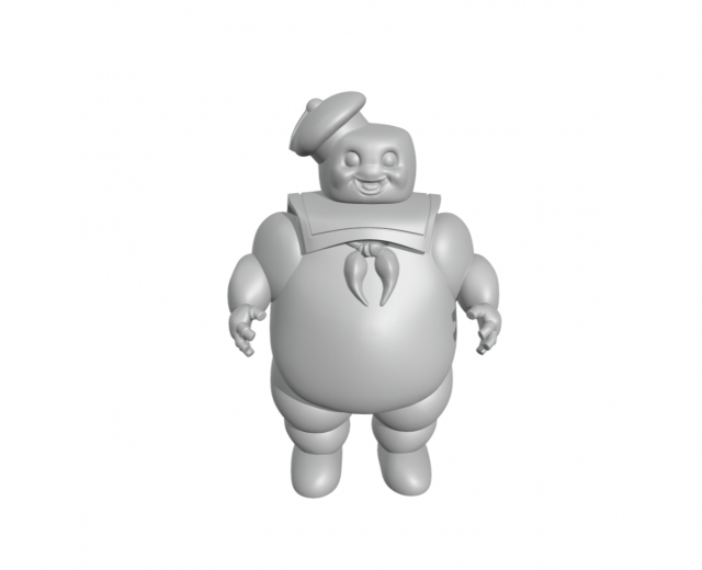 Marshmallow Man Stay Puft action figure 3D Принт Модель .c4d .max .obj .3ds .fbx .stl .blend