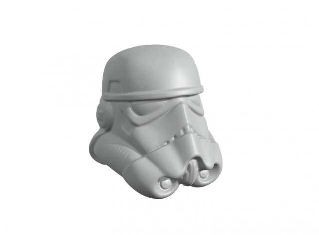 Stormtrooper helmet 3Dプリントモデル .c4d .max .obj .3ds .fbx .stl .blend 