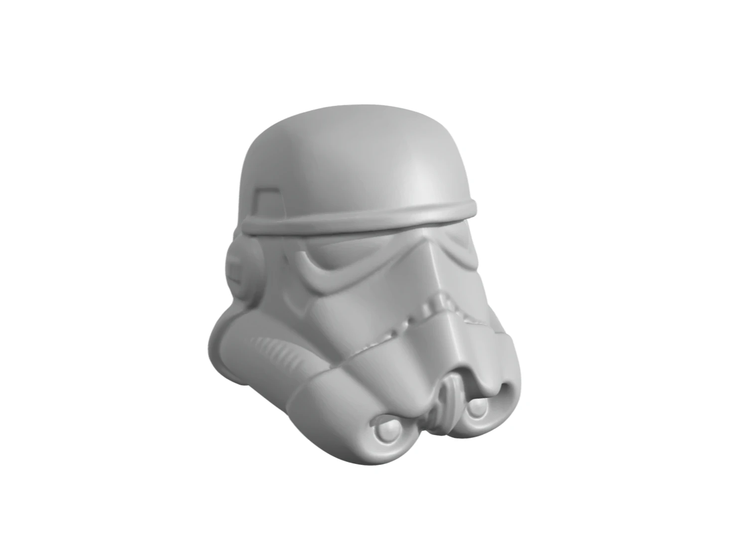 Stormtrooper helmet 3D Print Model .c4d .max .obj .3ds .fbx .stl .blend 
