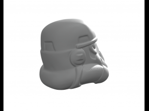 Stormtrooper helmet 3Dプリントモデル