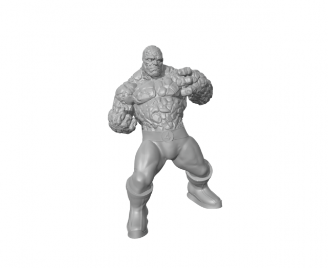 The Thingh Fantastic Four pose judo 3D Print Model .c4d .max .obj .3ds .fbx .stl .blend 