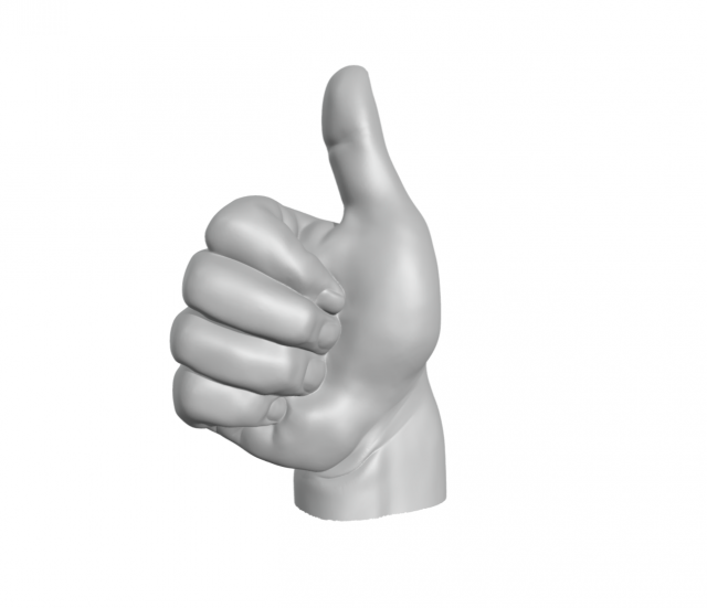 The okay sign - hand ok 3D Print Model .c4d .max .obj .3ds .fbx .stl .blend 
