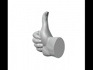 The okay sign - hand ok 3D प्रिंट मॉडल