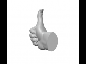 The okay sign - hand ok 3D प्रिंट मॉडल