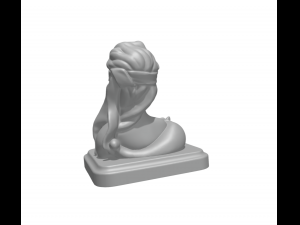 Lady goddess luck - blindfolded 3D-Druckmodell