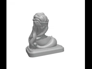 Lady goddess luck - blindfolded 3D Print Model
