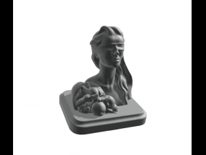 Lady goddess luck - blindfolded Modelo de impresión 3D