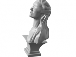 Lady goddess luck - blindfolded 3D Print Model