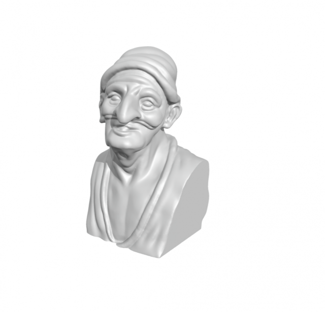 Pulcinella neapolitan 3D Print Model .c4d .max .obj .3ds .fbx .stl .blend 