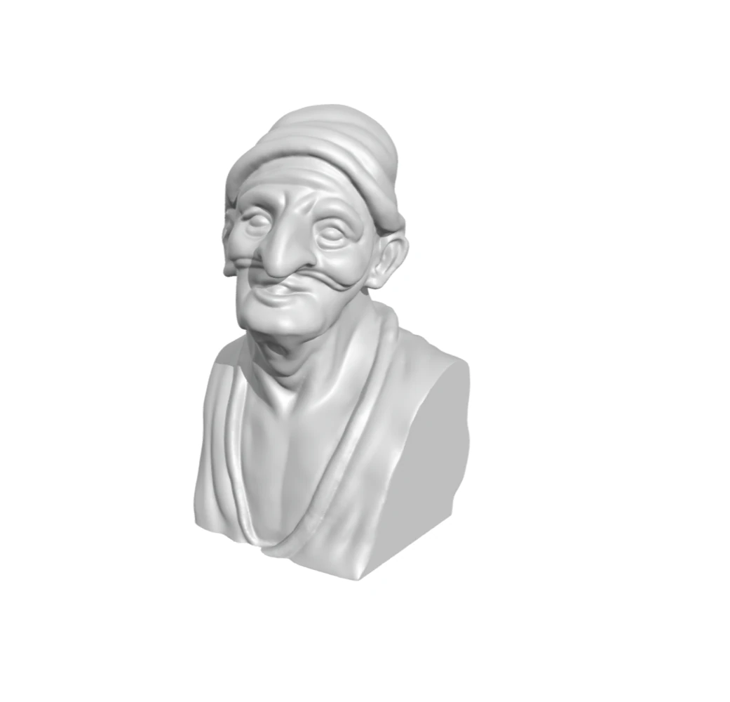 Pulcinella neapolitan 3D Print Model .c4d .max .obj .3ds .fbx .stl .blend