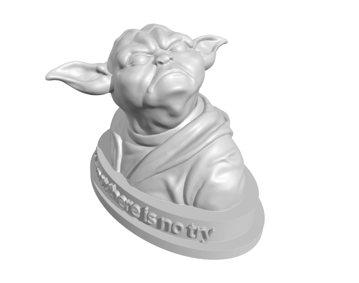 Master Yoda Action Figure 3D Print Model .c4d .max .obj .3ds .fbx .stl .blend
