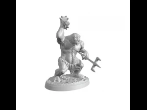 Moria Trol&uuml; Dev Canavar Y&uuml;z&uuml;ğ&uuml;n efendisi 3D Baskı Modeli