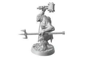 Moria Trol&uuml; Dev Canavar Y&uuml;z&uuml;ğ&uuml;n efendisi 3D Baskı Modeli