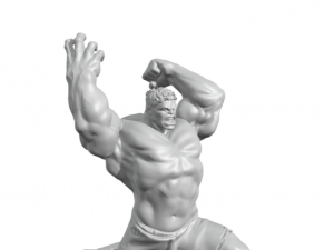Hulk smash action figure with base 3D Print Model