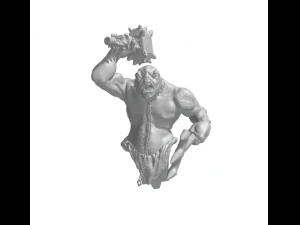 Troll of Moria with pedestal Modular 3D Print Model