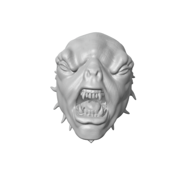 Troll of Moria head 3D Print Model .c4d .max .obj .3ds .fbx .stl .blend 