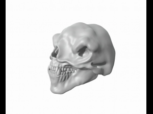 3 HEAD CAVE TROLL OF MORIA SKULL Modelo de Impressão 3D