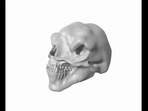 3 HEAD CAVE TROLL OF MORIA SKULL 3D Print Model