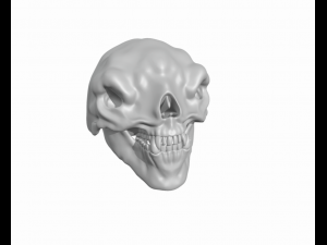 3 HEAD CAVE TROLL OF MORIA SKULL Modelo de Impressão 3D