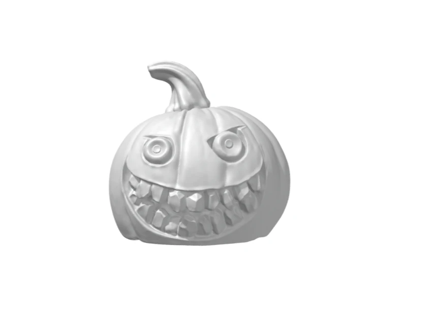 Halloweens scary pumpkin 3D Print Model .c4d .max .obj .3ds .fbx .stl .blend 