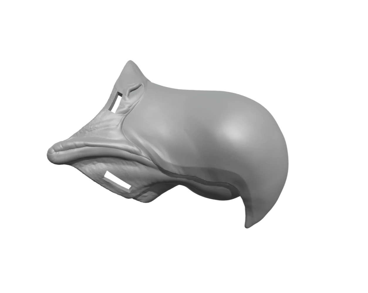Wearable beak vulture eagle 3D Print Model .c4d .max .obj .3ds .fbx .stl .blend 