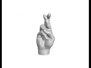 Hand Luky - fingers crossed 3D Print Model