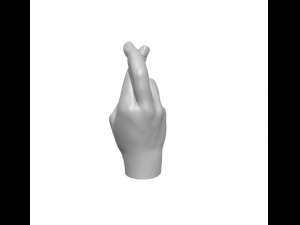 Hand Luky - fingers crossed Modelo de impresión 3D