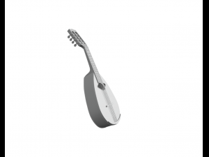 Mandolino guitar with strings Neapolitan musical instrument Modello di stampa 3D