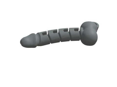 ディッキー - クック - キーホルダーに優しいフレキシブル 3Dプリントモデル