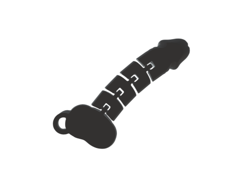 Dicky - coock- keychain friendly flexy 3D Baskı Modeli
