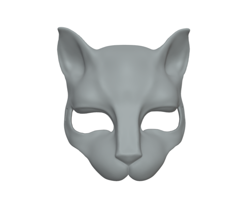 Kat woman mask Model Cetak 3D .c4d .max .obj .3ds .fbx .stl .blend 