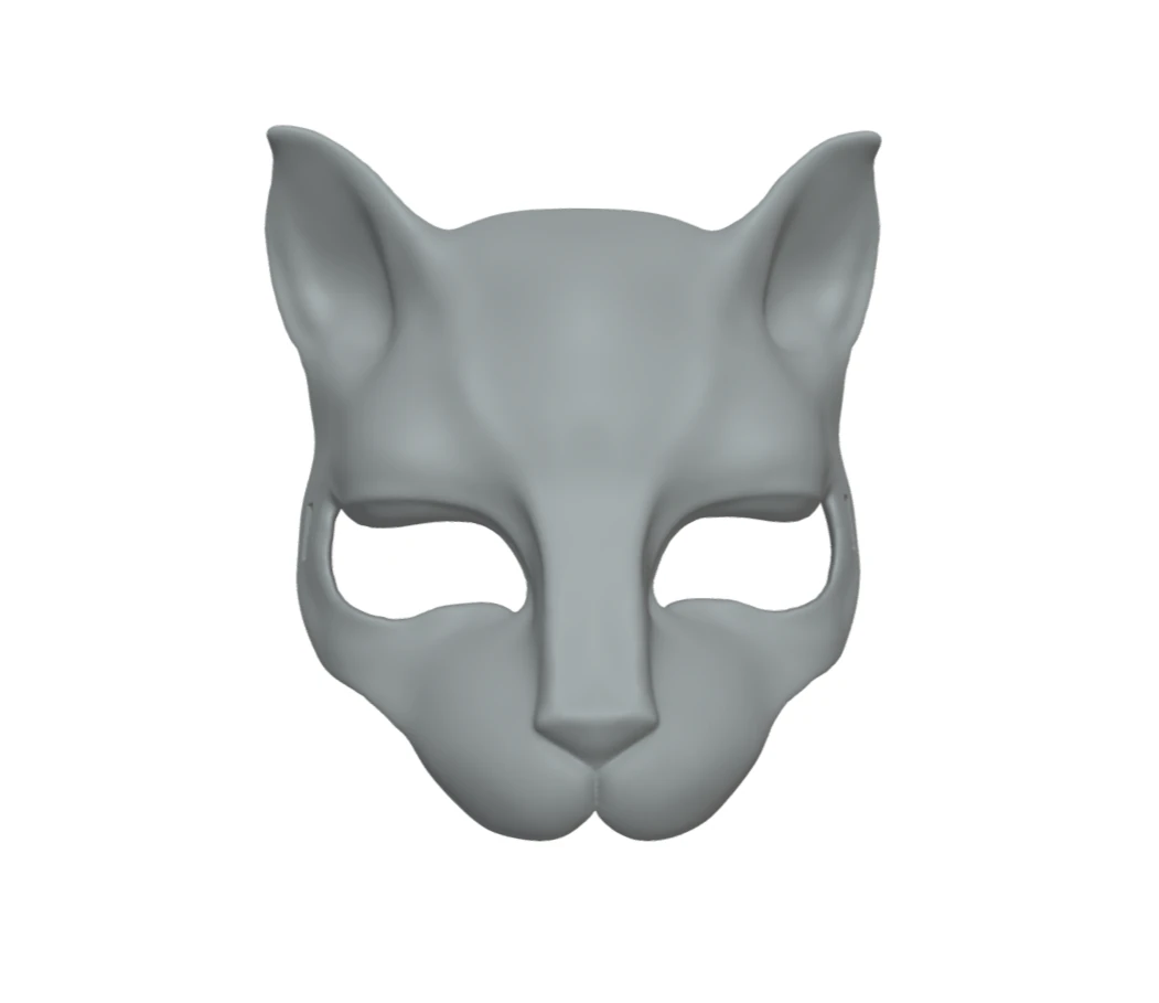 Kat woman mask 3D Print Model .c4d .max .obj .3ds .fbx .stl .blend 