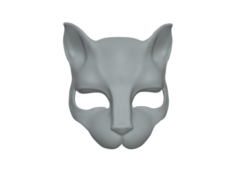 Kat woman mask Modello di stampa 3D