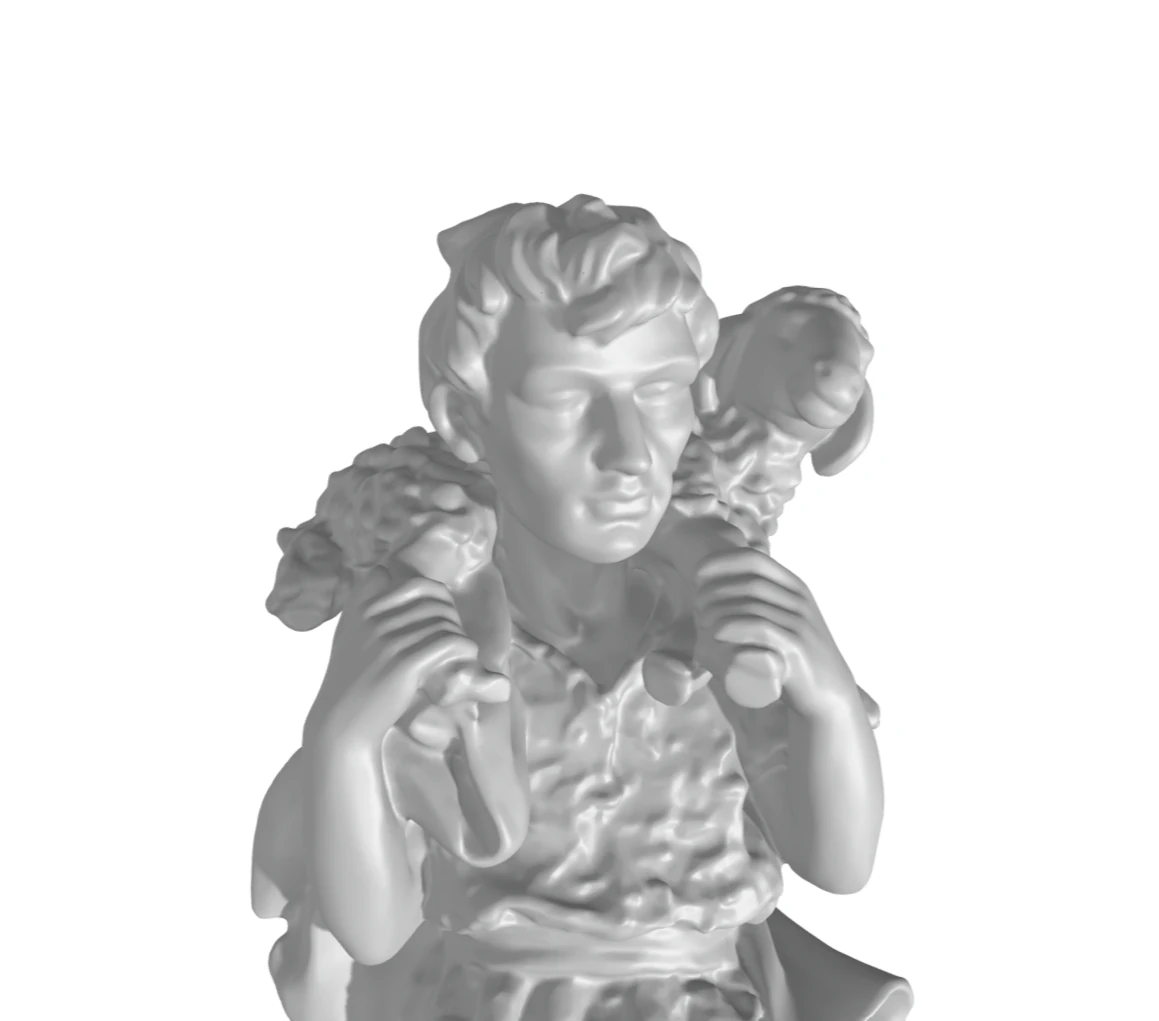 Neapolitan shepherd 3D Print Model .c4d .max .obj .3ds .fbx .stl .blend 