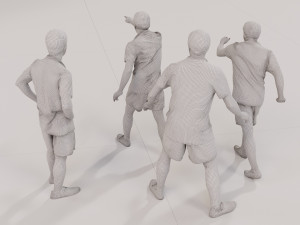 Realistic Soccer Players 3D - Detailed and Render-Ready Modèle 3D