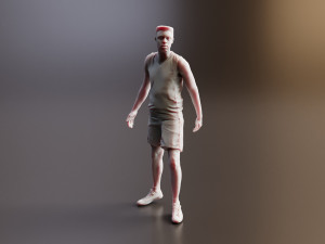 Realistic 3D Mens Basketball Team Blender Compatible Model 3D