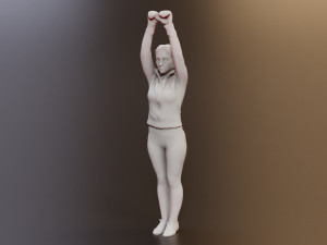 3D Fitness 7 Female Models for Gym Projects Model 3D