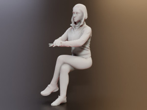 3D Fitness 7 Female Models for Gym Projects Model 3D